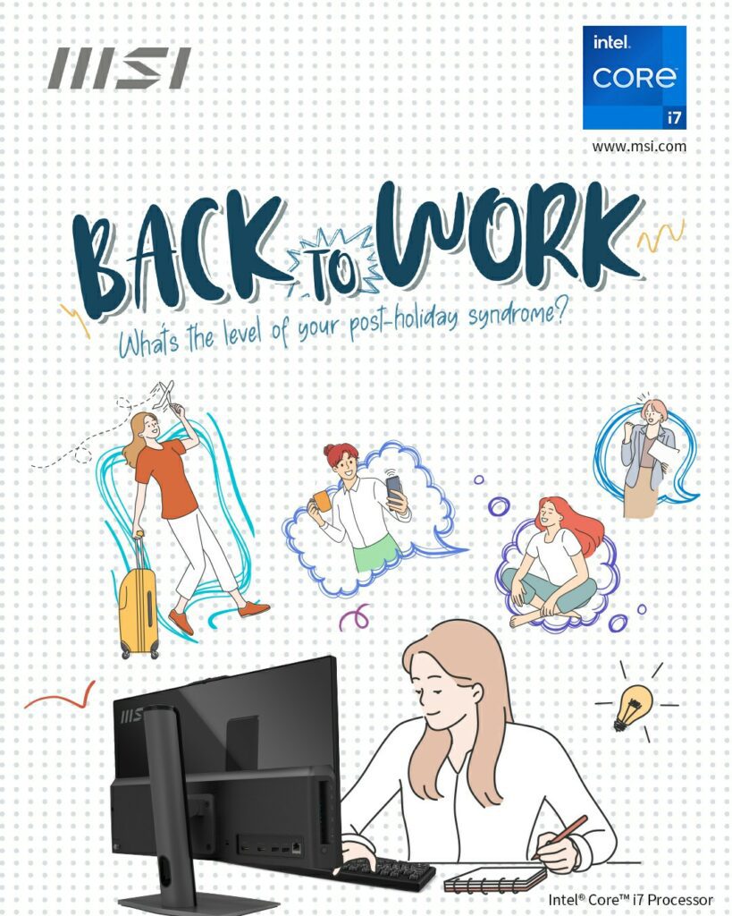 MSI brings Back to Work Promotion to check your post-holiday syndrome