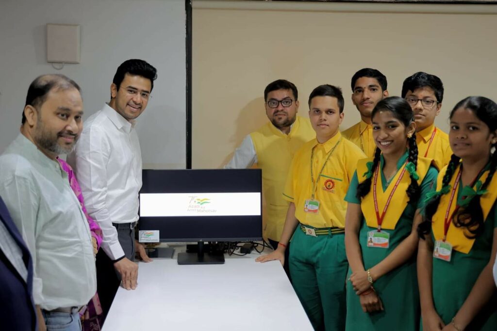 ViewSonic today donated 50 monitors and PCs through MP Tejasvi Surya