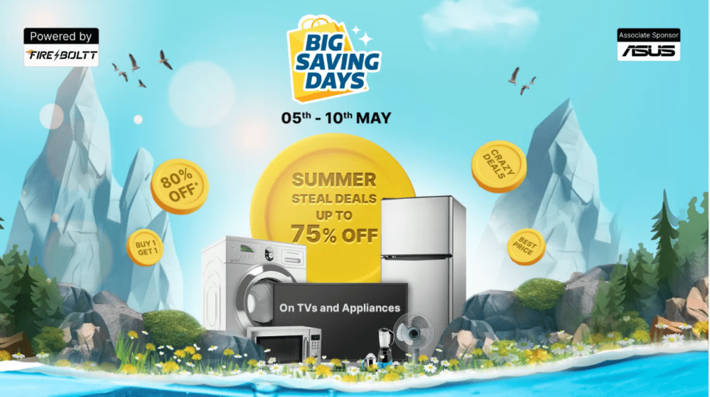 Flipkart announces Big Saving Days Sale from 4th May for Plus customers