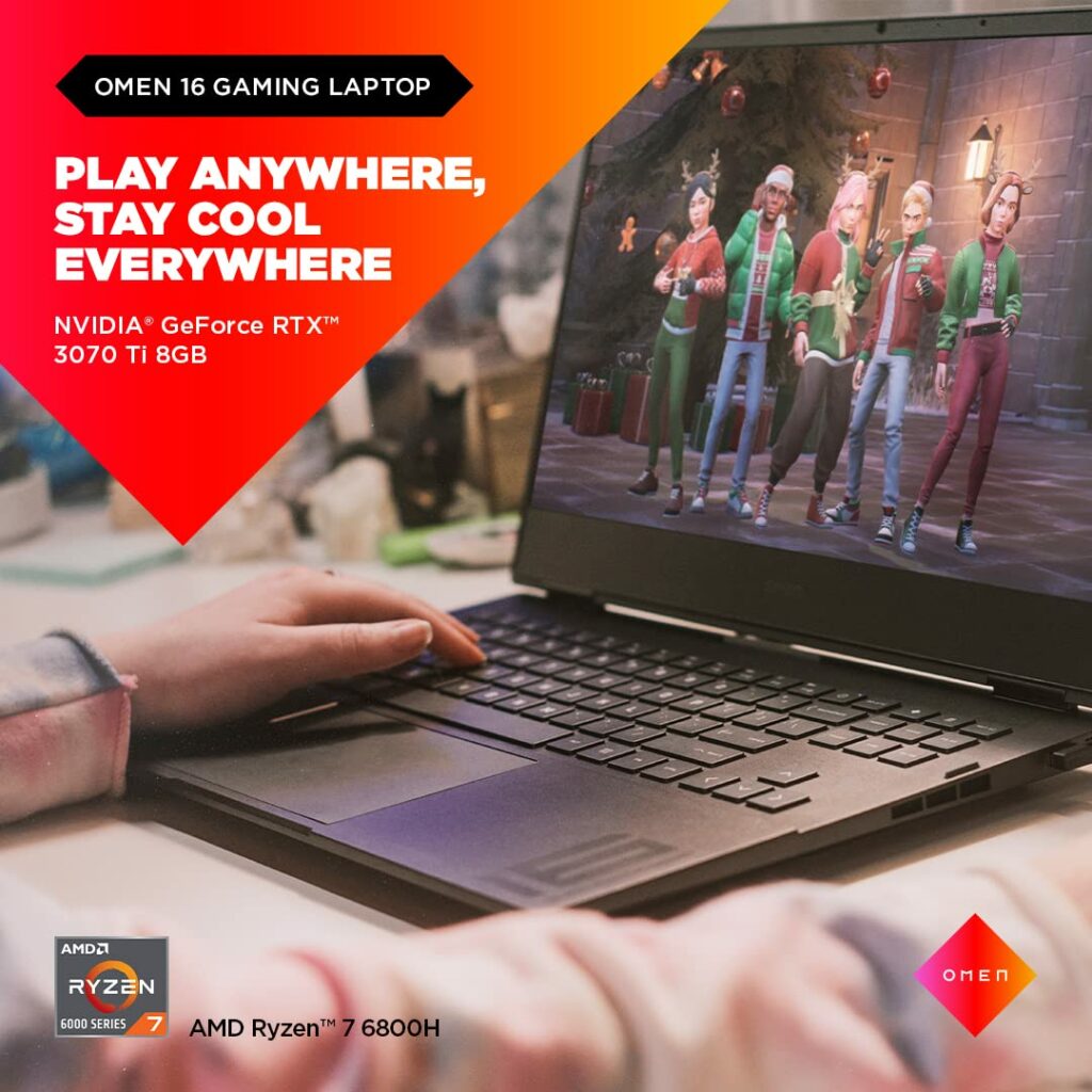 61qFZJQBIyL. SL1080 Incredible deal: HP Omen 16 with Ryzen 7 6800H & RTX 3070 Ti discounted