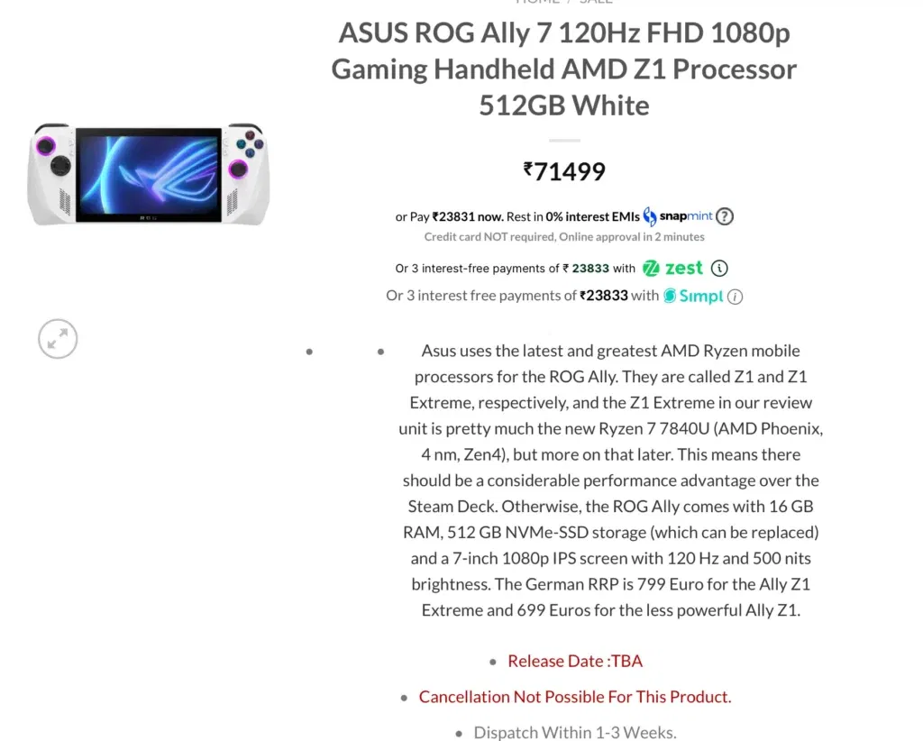 ASUS ROG Ally