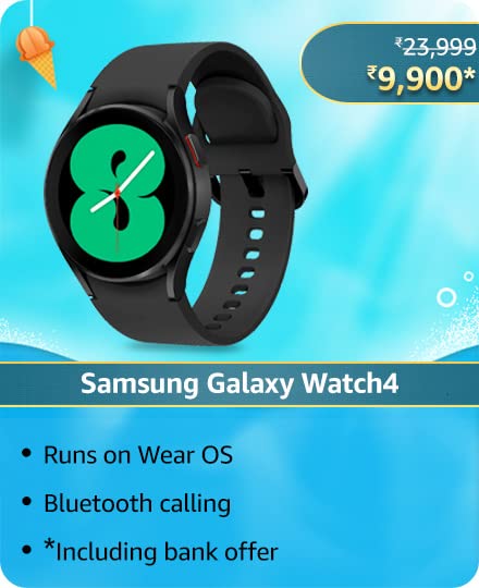 samsung 1 Blockbuster Deal on Samsung Galaxy Watch 4 now available only for Rs 9,990