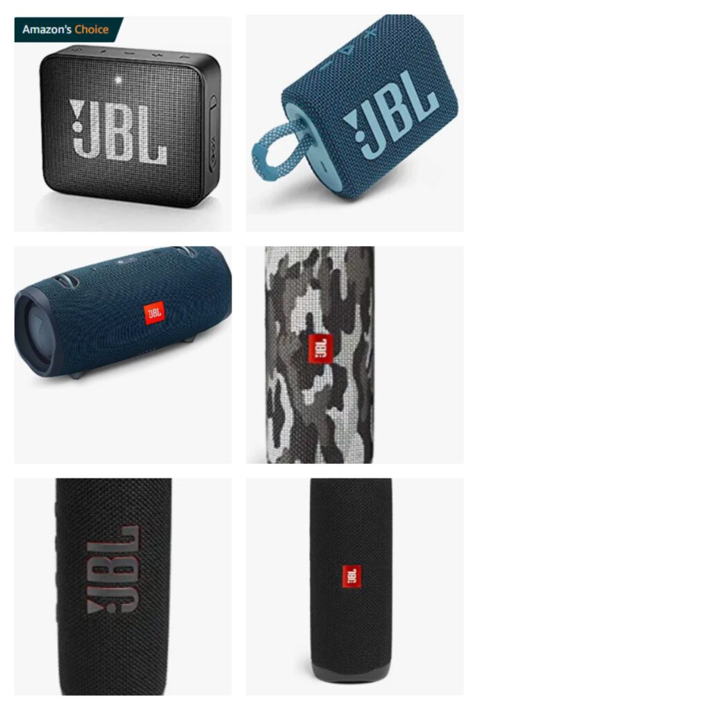 BeFunky collage 1 1 JBL Speakers: A Range of Powerful Bluetooth Speakers at up to 50% Discount on Prime Day
