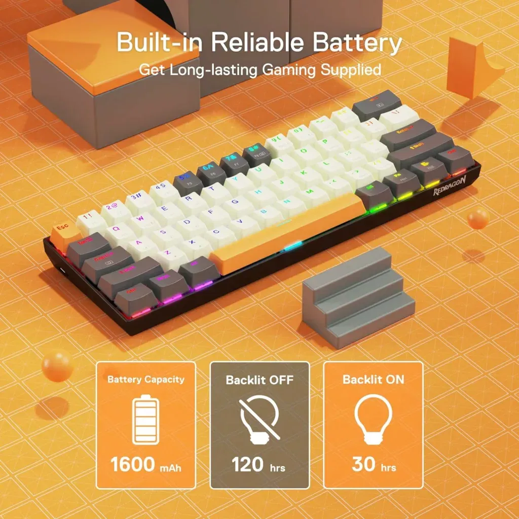 81kbd5 kG5L. SL1500 Redragon K644 SE: The Ultimate 65% Wireless RGB Mechanical Gaming Keyboard with 21% Rebate on Deal