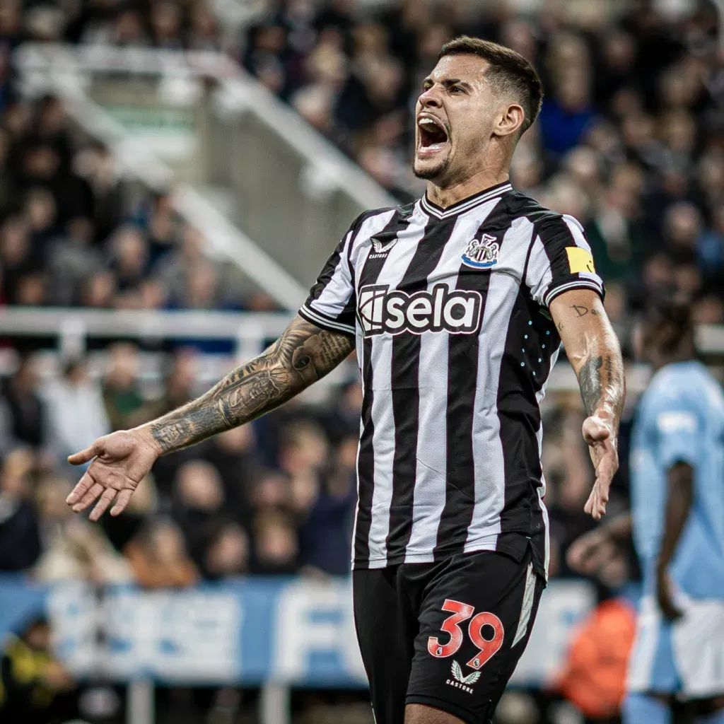 Bruno Guimaraes Image via Twitter Manchester City's Carabao Cup Run Cut Short by Newcastle United