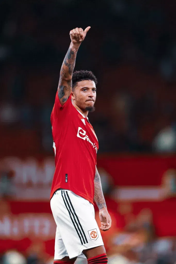 Jadon Sancho Image via Twitter 2 Manchester United's Jadon Sancho Faces Training Suspension Amidst Disciplinary Issue