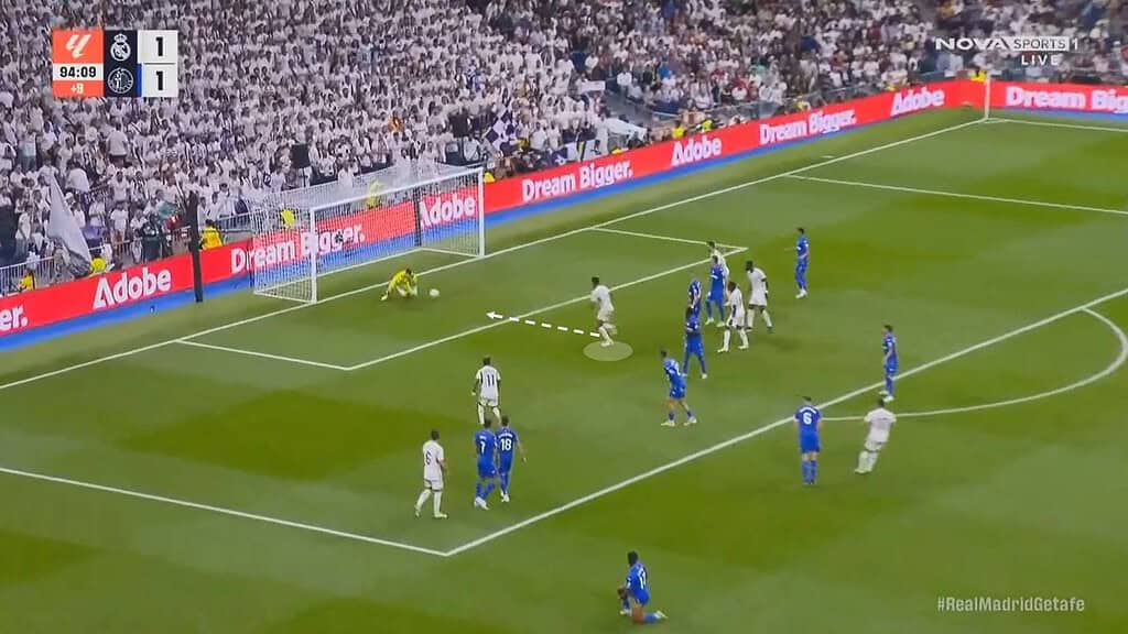 Jude Bellinghams Goal vs Getafe Image via Opta Analyst 1 A Look at The Numbers: How Well Jude Bellingham Has Settled in Real Madrid So Far?