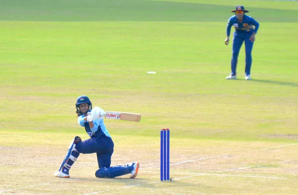 The partnership between Smriti Mandhana and Jemimah Rodrigues emerged as the driving force behind Indias innings Image via Twitter Historic Victory: Indian Women’s Cricket Team Claims Asian Games 2023 Gold