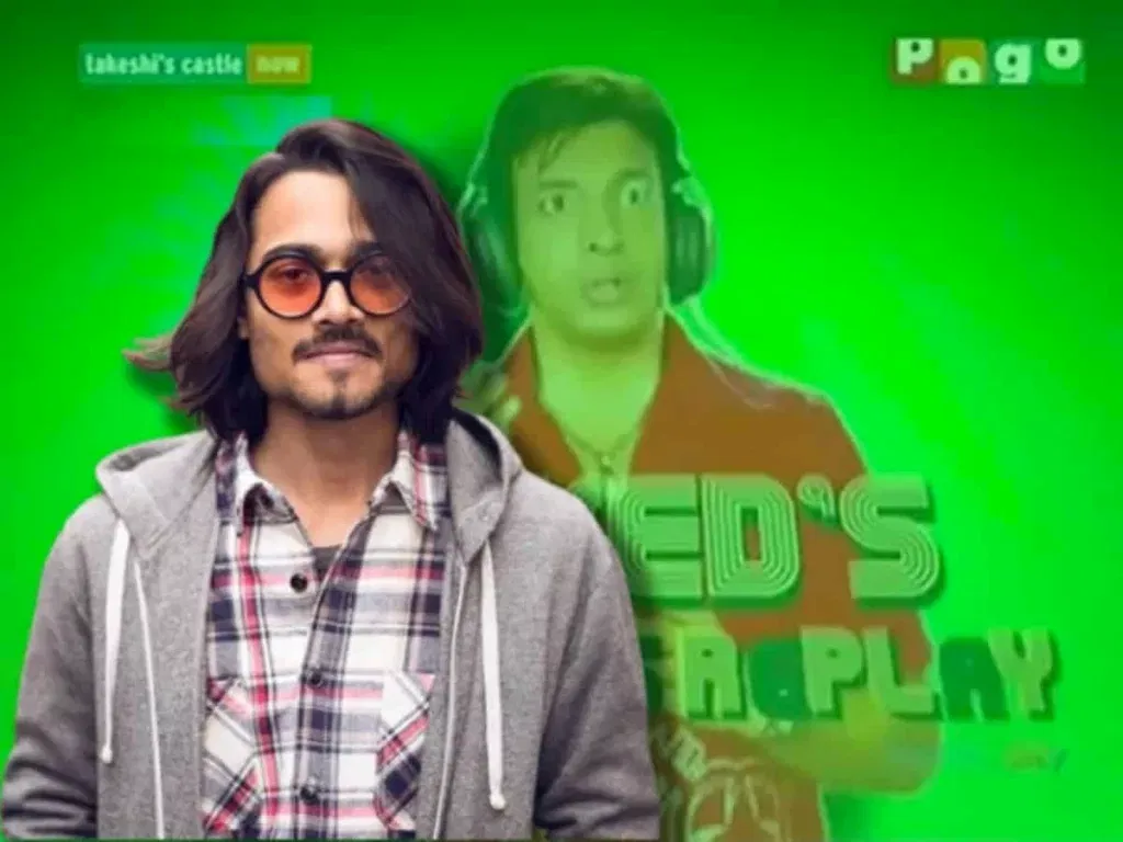 WhatsApp Image 2023 09 14 at 18.32.06 1 Bhuvan Bam Replaces Javed Jaffrey as Commentator in 90s Classic Takeshi's Castle Reboot on Amazon Prime!