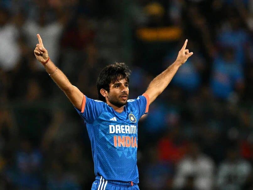 Ravi Bishnoi for India Image Credits NDTV Sports Ravi Bishnoi Ascends to No. 1 Bowler: Indian Cricket's Triumph in ICC T20I Rankings