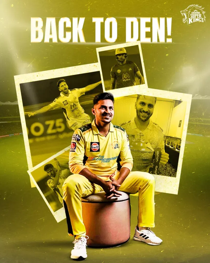 Shardul Thakur for Chennai Super Kings Image Credits Official Website 1 Super Kings Franchise Inaugurates Academy in Dallas Metro: A New Hub for Sports Excellence