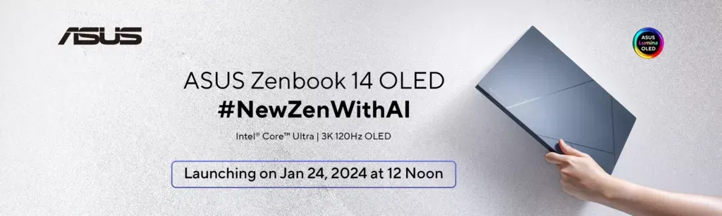 All-new Zenbook 14 OLED launching in India on January 24th