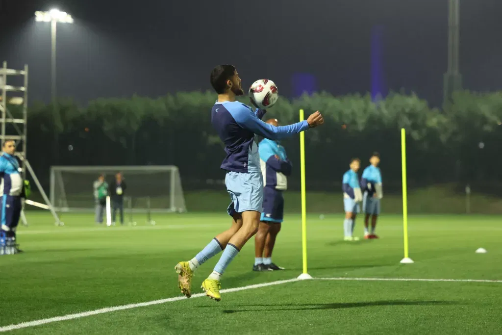 Indian Football Team in Practice ahead of their match in AFC Asian Cup Image Credits Twitter Igor Stimac Advocates for Inclusion of OCIs and PIOs in the Wake of AFC Asian Cup 2023 Defeat