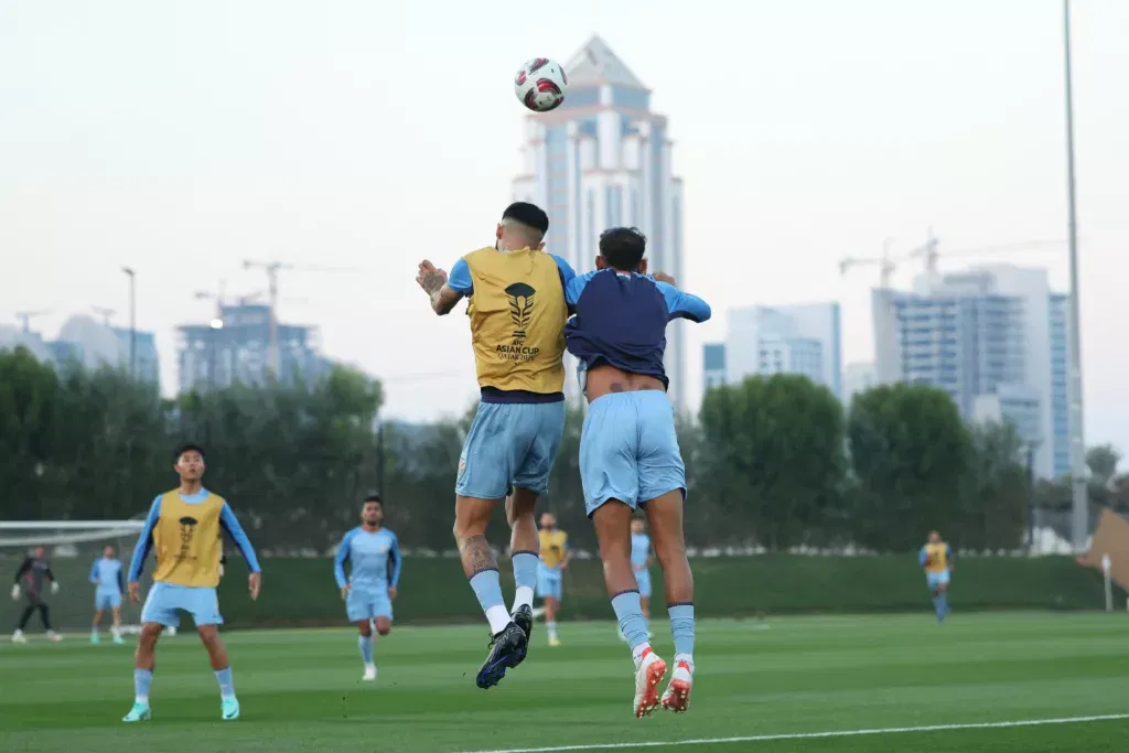 Team India in Practice ahead of their opening match against Australia Image Credits Twitter 1 DD Sports to Broadcast India's AFC Asian Cup 2023 Matches for FREE!