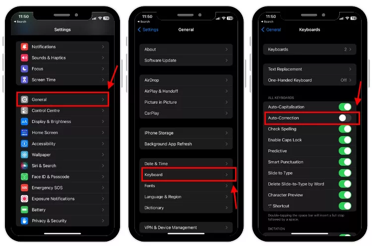 Turn Off Autocorrect in iPhone Settings jpg Disabling Autocorrect on Your iOS Device or Android in 2024