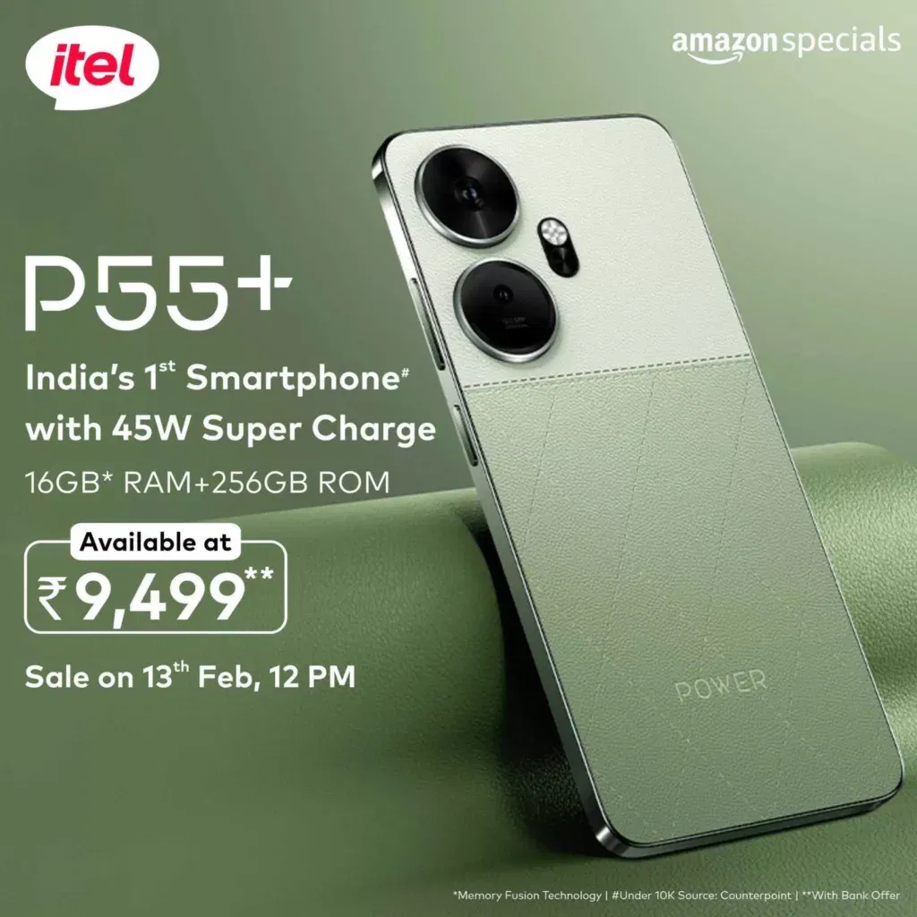 image 80 38 itel P55 and P55+ launched in India with 5,000mAh battery and Unisoc T606 SoC