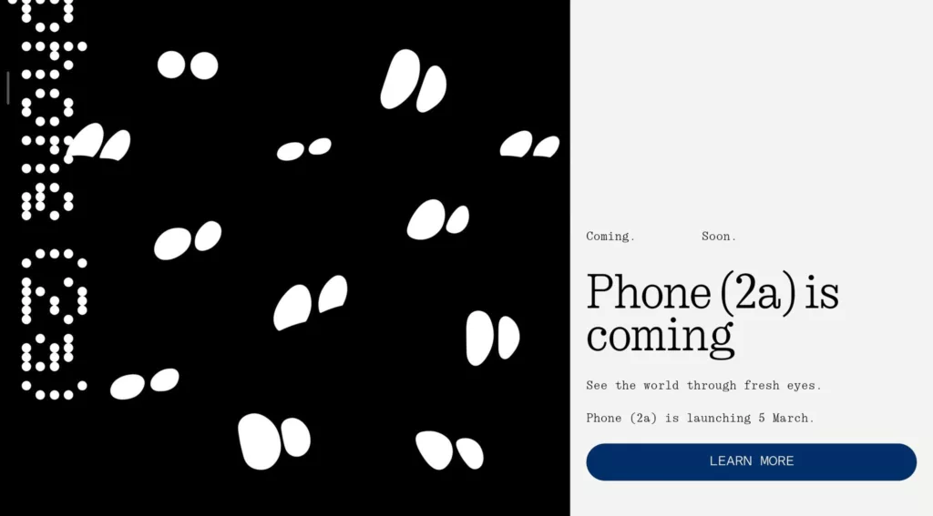The Nothing Phone (2a) is scheduled for a global release on March 5, 2024. Tipsters claim that the Nothing Phone (2a) will have a 6.7-inch Full HD+ OLED display with a 120Hz refresh rate. One possible SoC for the phone is MediaTek Dimensity 7200.