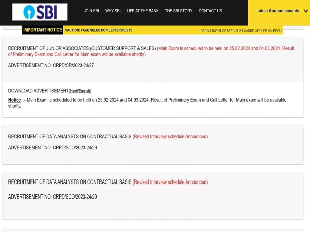 sb24 SBI Clerk Result: Get A Complete Update and Check Out the SBI Clerk Result for 2024