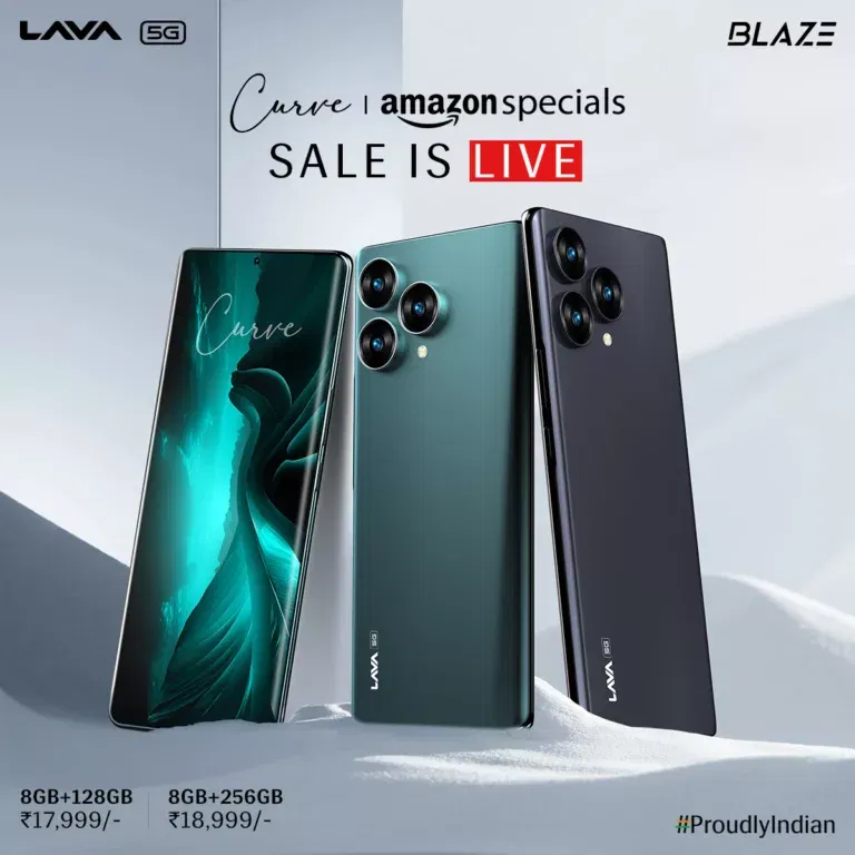 Lava Blaze Curve 5G goes on sale today via Amazon India