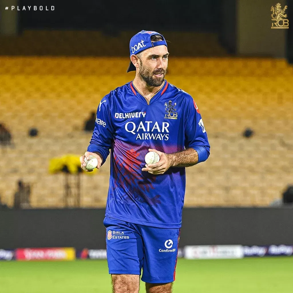 Glenn Maxwell Image Credits RCB Twitter IPL 2024: RCB vs KKR – Match Preview, Prediction, Team News and Fantasy XI