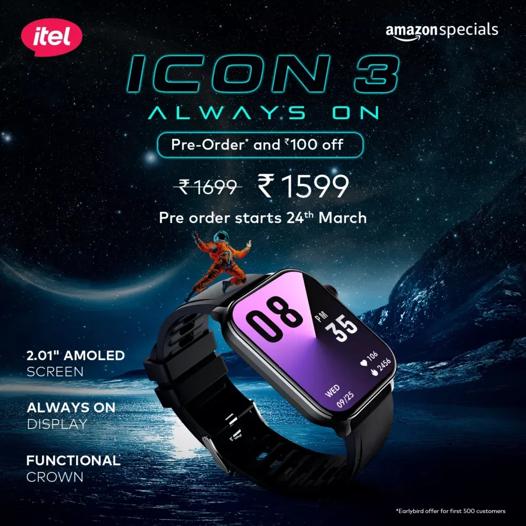 itel ICON 3 Smartwatch: Elevate Your Style and Wellness