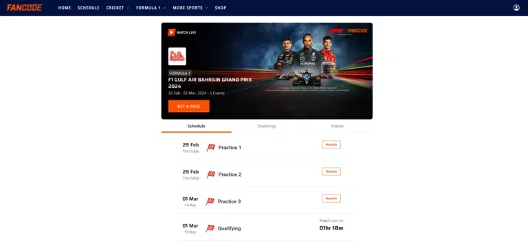 How to watch Formula 1 in India? FanCode will stream F1 matches LIVE in India