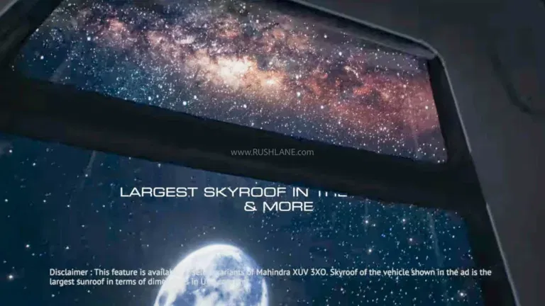 Mahindra XUV3XO Panoramic Sunroof Teased: Largest-in-Segment Skyroof Preview