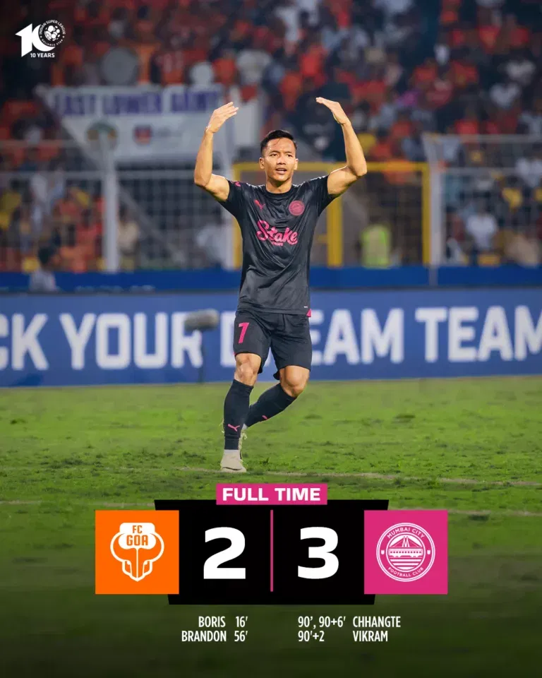 ISL semifinal leg 1 results: Chhangte leads crazy injury time comeback for Mumbai City FC vs FC Goa