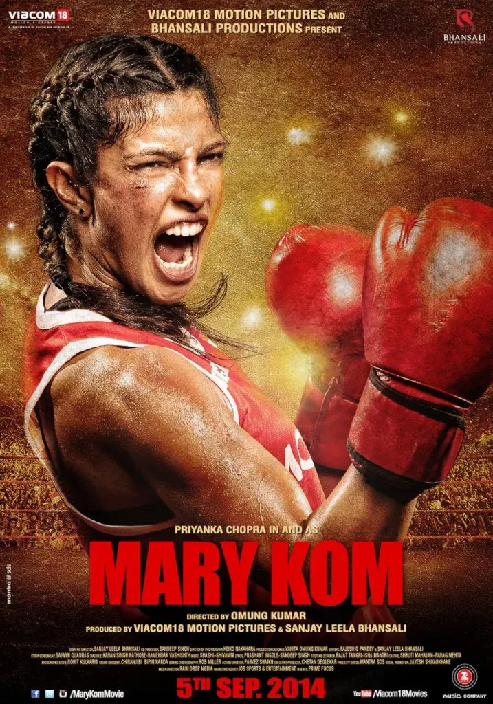 Mary Kom 2014 Image Credits IMDb Top 10 Bollywood Movies Based on True And Inspiring Stories