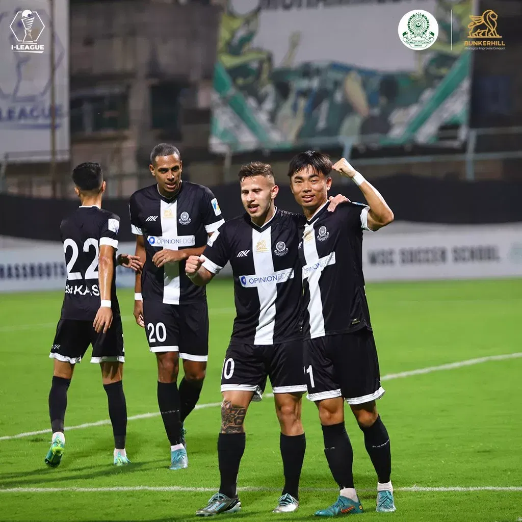 Mohammedan Players Against Inter Kashi Image Credits Mohammedan Twitter jpg Mohammedan SC On The Verge of Gaining Promotion To ISL As 3 Clubs Might Play From Kolkata Next Season