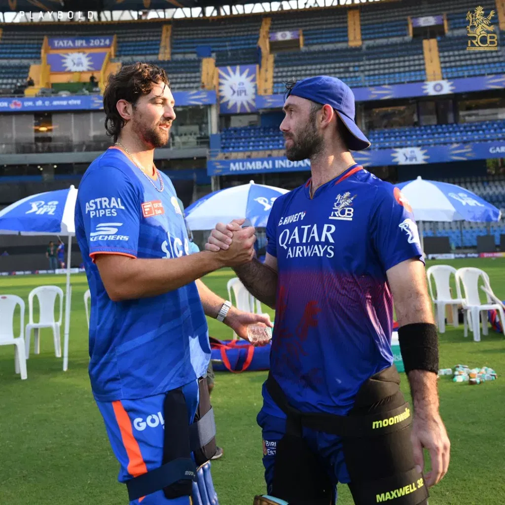 Tim David Glenn Maxwell Image Credits RCB Twitter IPL 2024: MI vs RCB – Match Preview, Prediction, Team News and Fantasy XI 