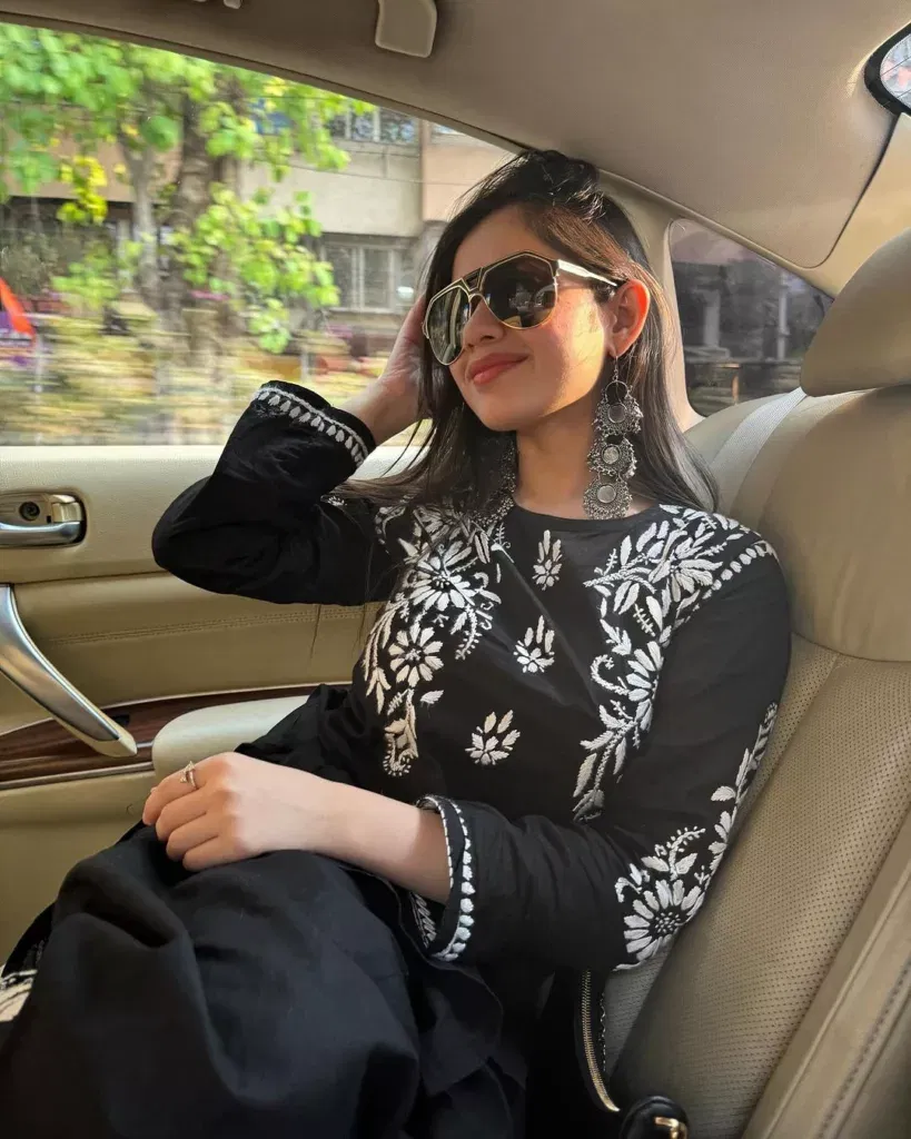 Wearing @houseofchikankari.in Magnificent Jannat Zubair Height, Age, Bio, Net Worth Family, and More in 2025