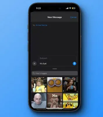 image 14 99 jpg How to Send GIFs in iMessage as of 2024?