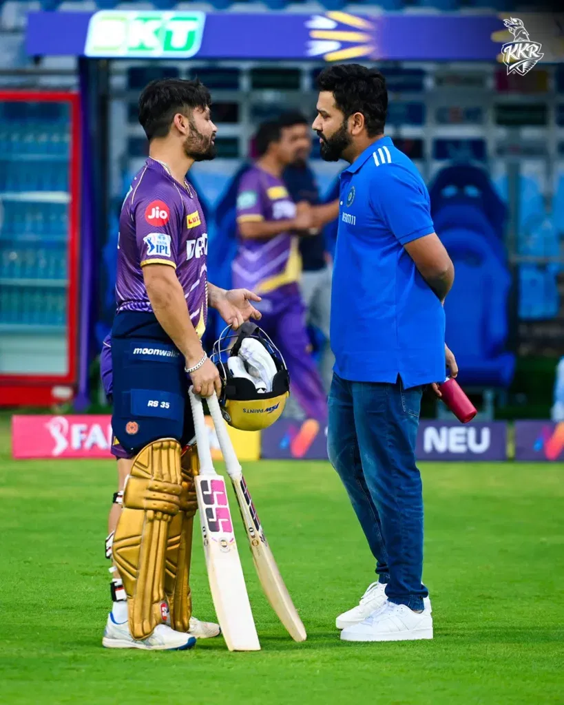 Rinku Singh and Rohit Sharma Image Credits MI Twitter IPL 2024: MI vs KKR – Match Preview, Prediction, Team News and Fantasy XI
