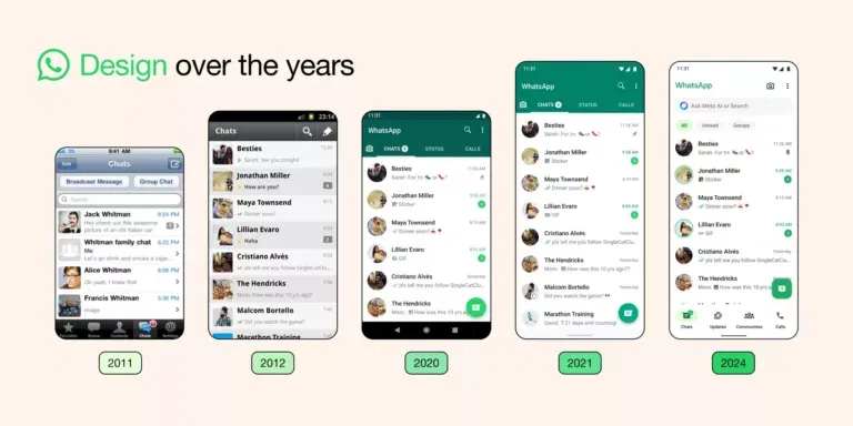 WhatsApp introduces a refreshed design for Android and iOS