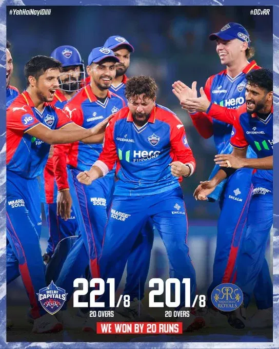 image 254 jpg IPL 2024 DC vs RR : DC Clinches Victory, Defeats RR by 20 Runs