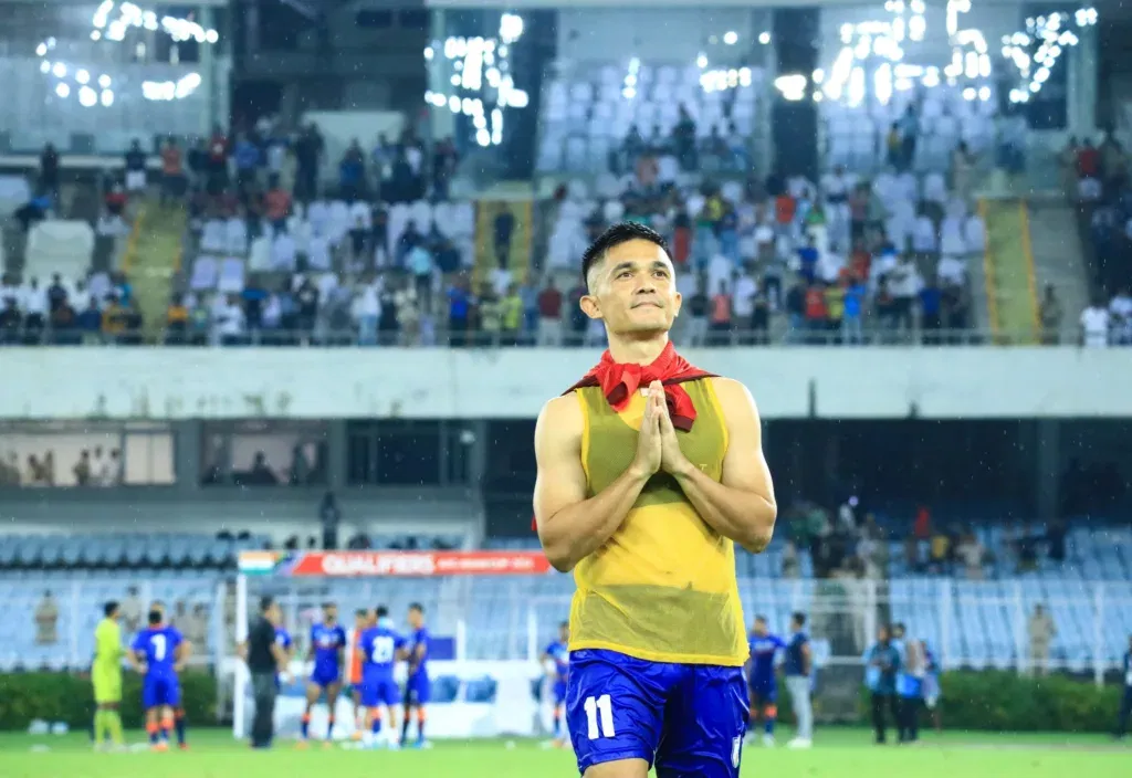 Sunil Chhetri Image Credits Twitter Sunil Chhetri: A Glorious Journey in Indian Football - Let's Relive It Here!