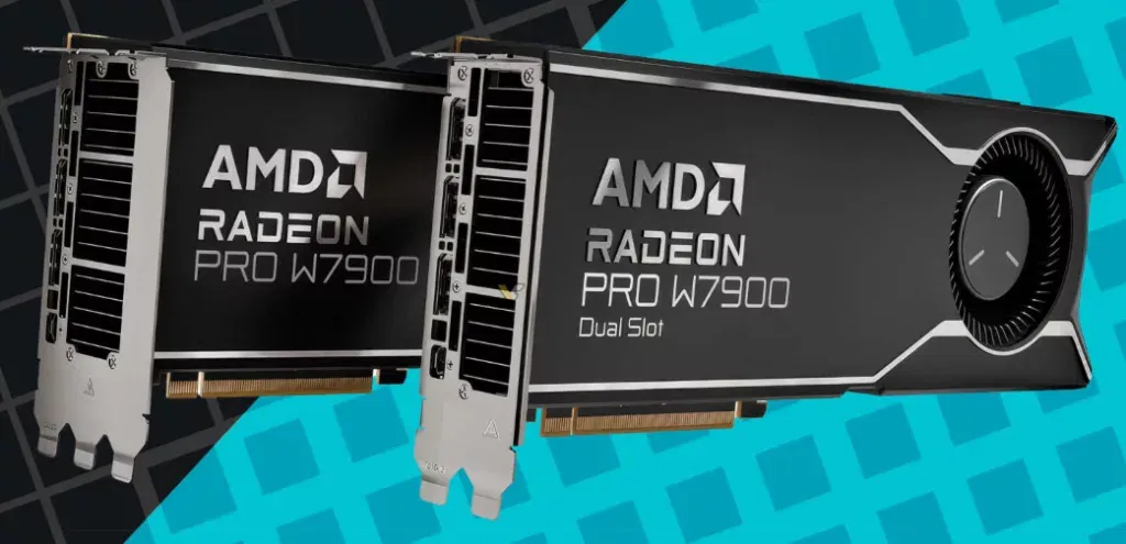 image 100 AMD Radeon PRO W7900: Dual-Slot GPU with 48GB Memory for AI Workstations, Priced at $3499