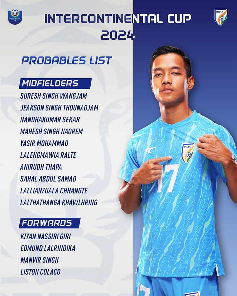 GVfOEqCXgAAsPxe Manolo Márquez Unveils his first 26 Probables for India's Intercontinental Cup Preparatory Camp