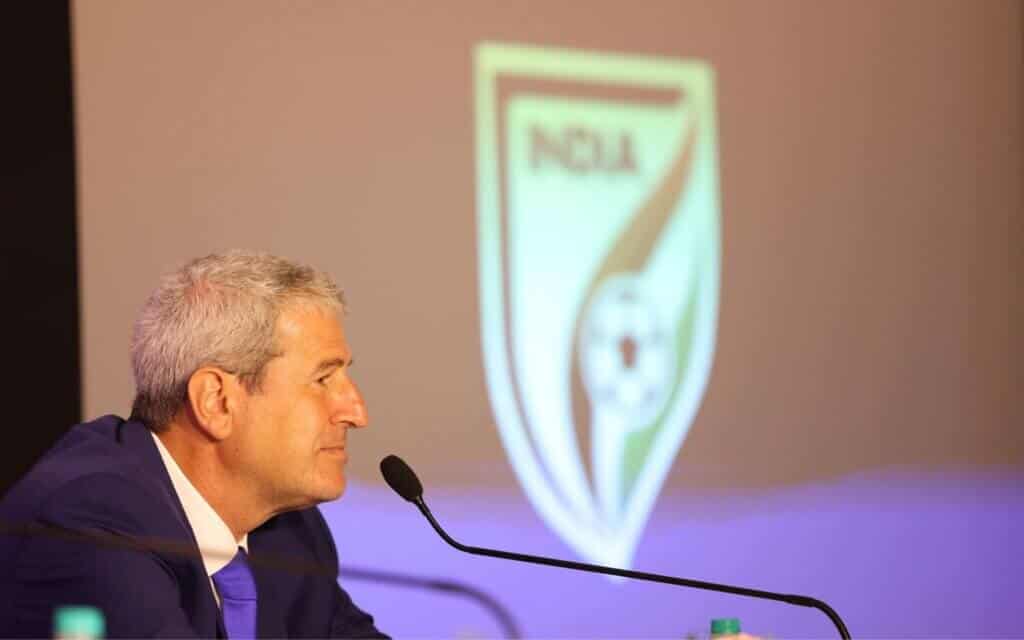 PC Presentation India head coach Manolo Marquez 1 1024x640 2 Manolo Márquez Unveils his first 26 Probables for India's Intercontinental Cup Preparatory Camp