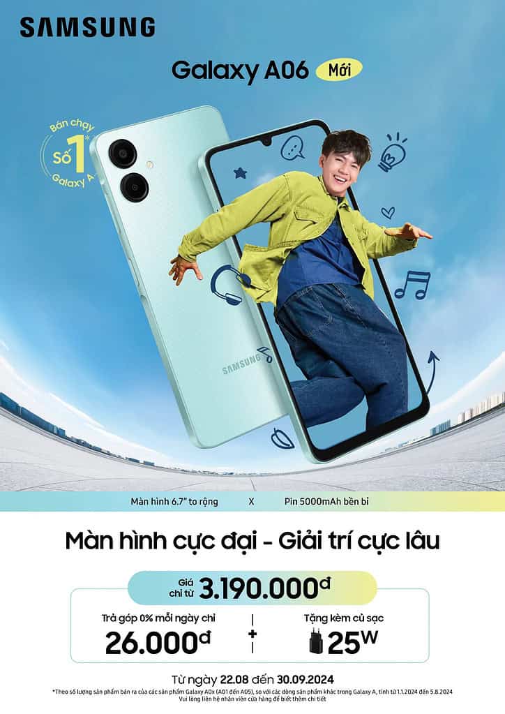 Samsung Galaxy A06 launched in Vietnam with MediaTek Helio G85 SoC 