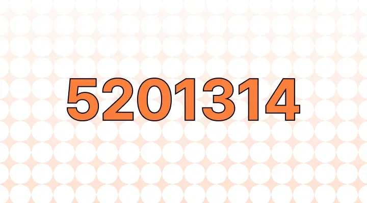 5201314 meaning