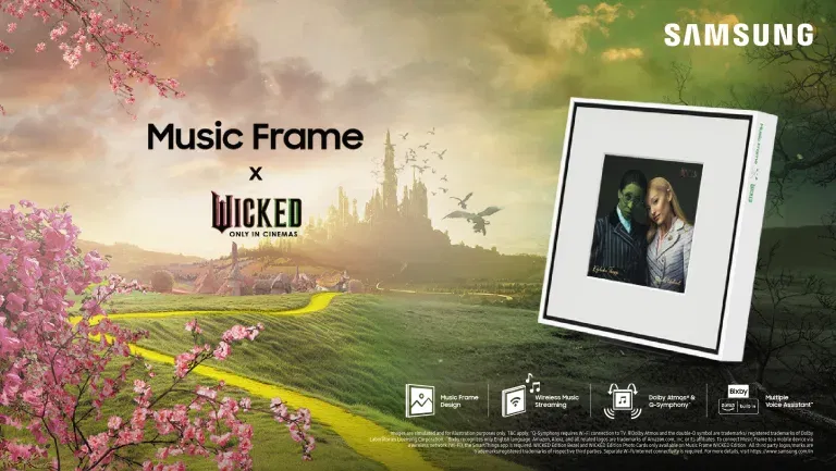 Samsung’s Limited-Edition WICKED Music Frame: Experience the Magic of Music and Cinema
