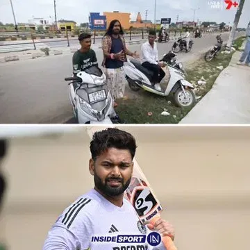 Rishabh Pant0 Rishabh Pant Gifts Scooters to Heroes Who Saved His Life