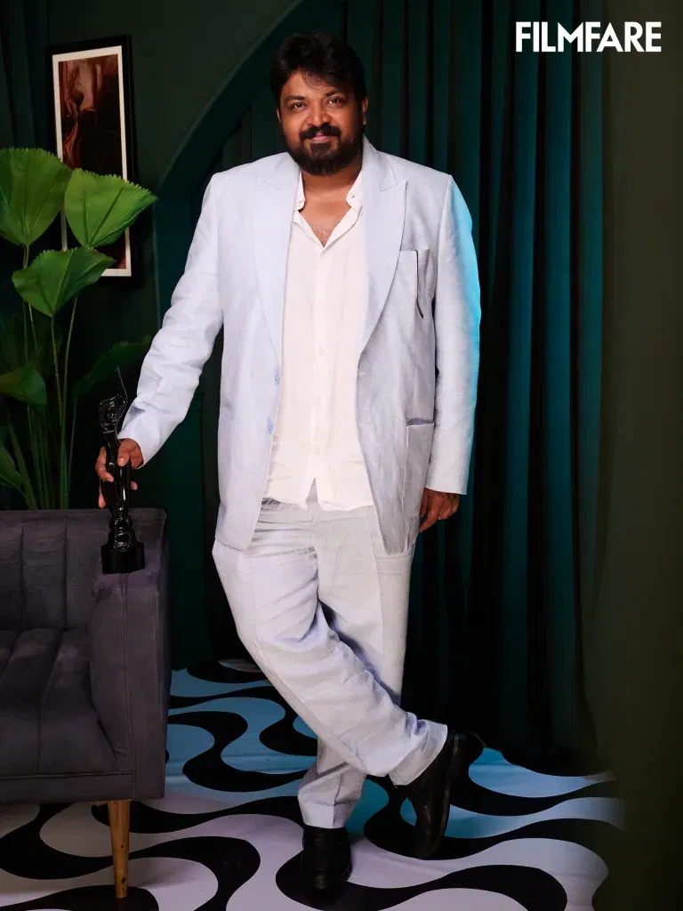 Faisal Malik poses with his award for Best Supporting Actor Series Male Comedy for Panchayat Season 3 Filmfare OTT Awards 2024: Full List of Winners As Diljit Dosanjh wins Best Actor for Chamkila in A Night of Glitz and Triumph
