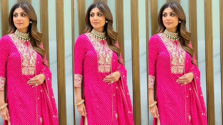 Shilpa Shetty’s Pink Kurta Slays: Ethnic Glam Decoded!