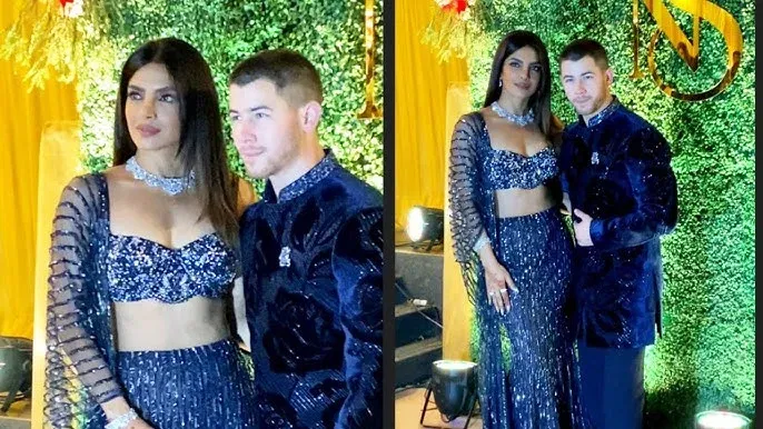 pnf 2 Priyanka Chopra and Nick Jonas Stun in Matching Blue Outfits: A Night of Glamour and Glitz