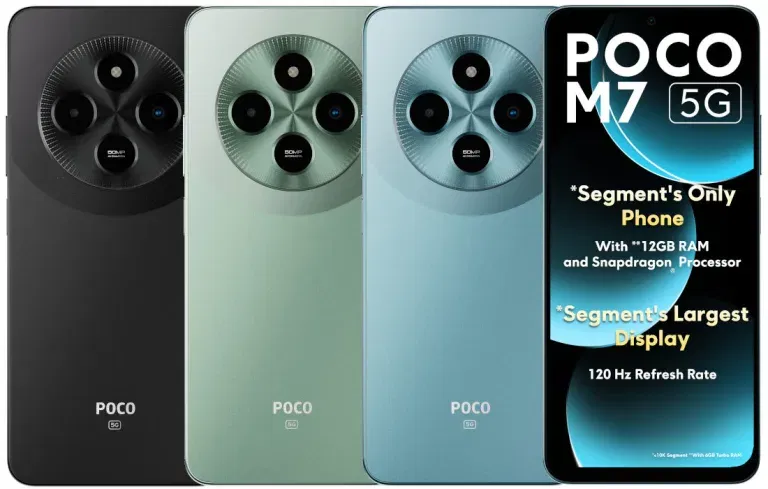 Poco M7 5G Launched in India With 120Hz Display at ₹9,999