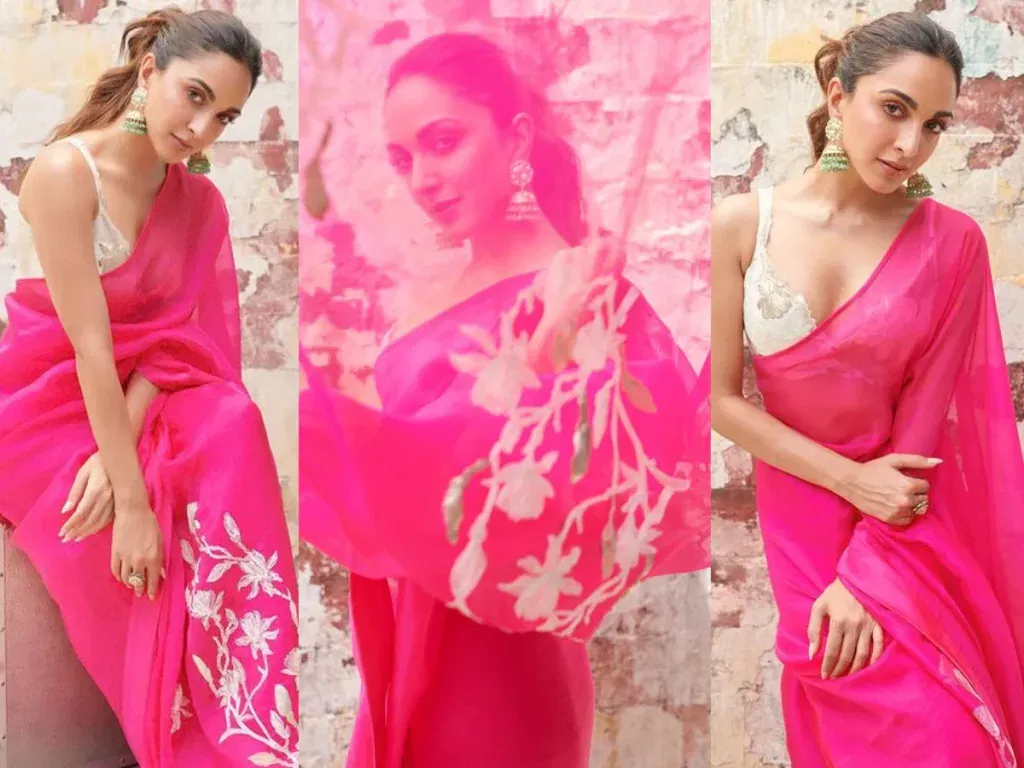 bllksi 4 Bollywood Gulabi Saree Saga: A Celebration of Timeless Elegance