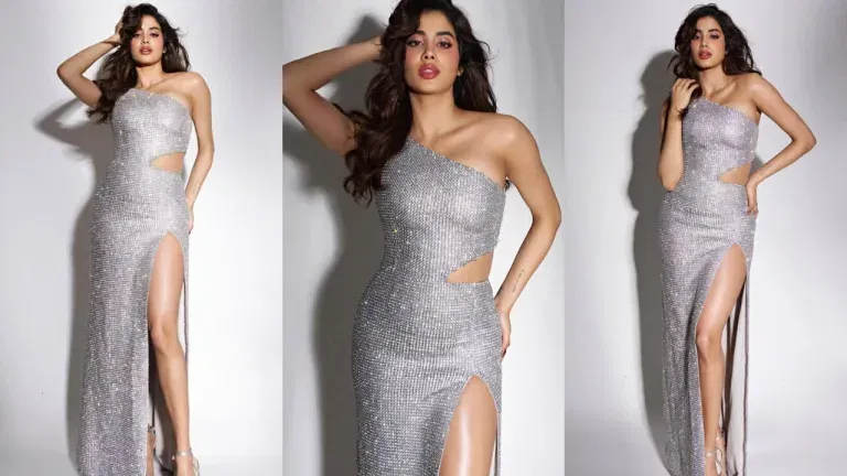 Janhvi Kapoor Shimmery Silver Sensation: 3 Stunning Gowns That Redefined Glamour